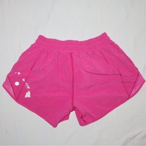 Lululemon Pink Hotty Hot Short 2.5” Hawaii